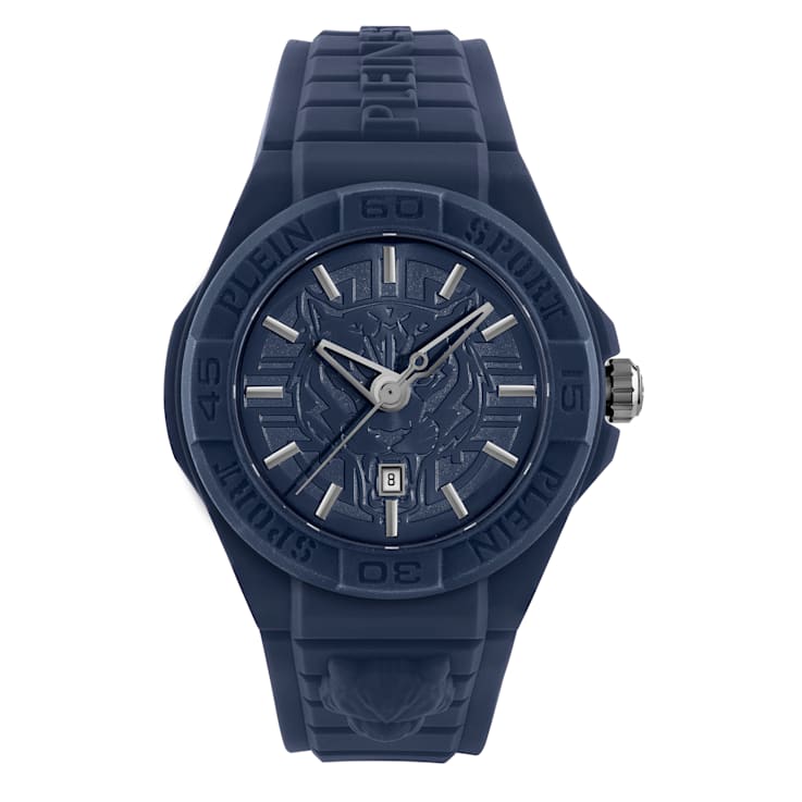 New Fearless Blue Dial Silicone Strap Watch