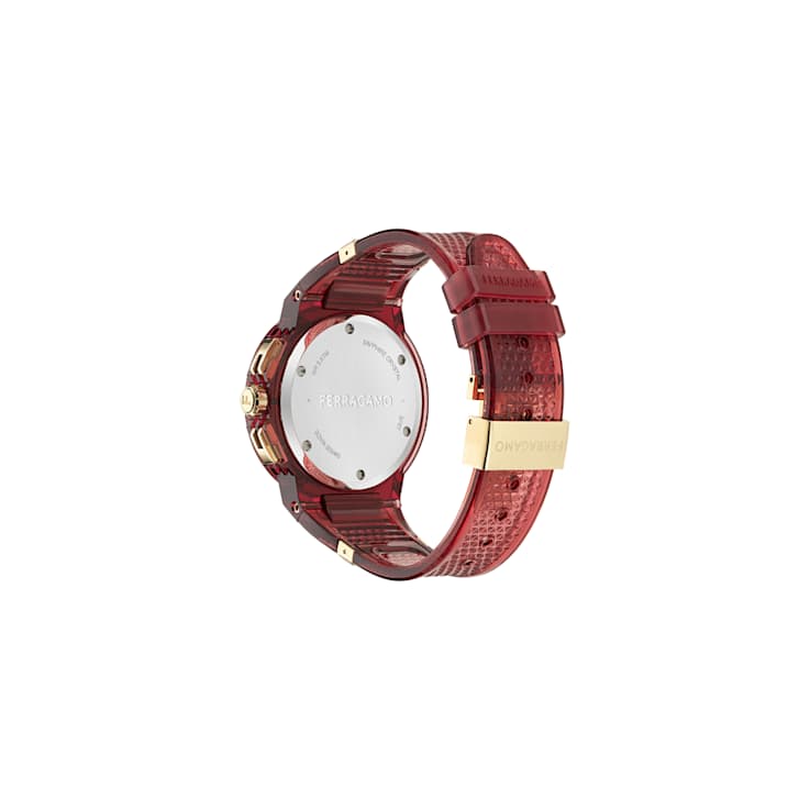 F-80 Translucent Burgundy Dial Chronograph Watch