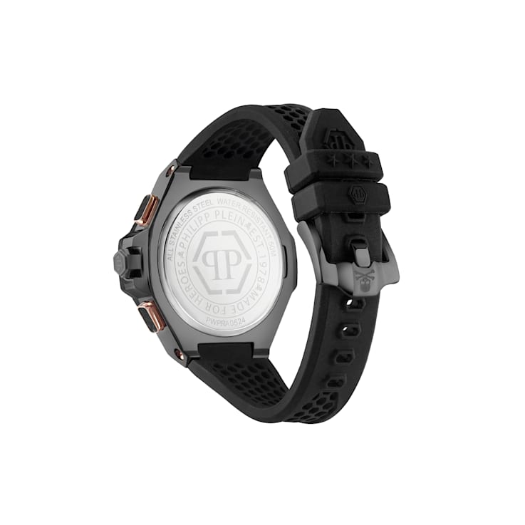 Plein Chrono Royal Silicone Strap Mens Watch