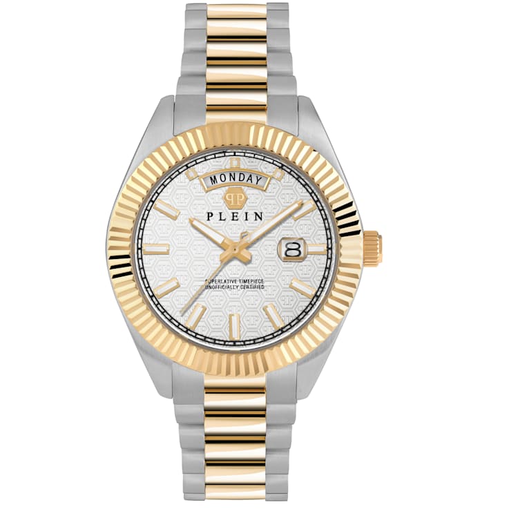 Date Superlative Two-tone Bracelet Mens Watch