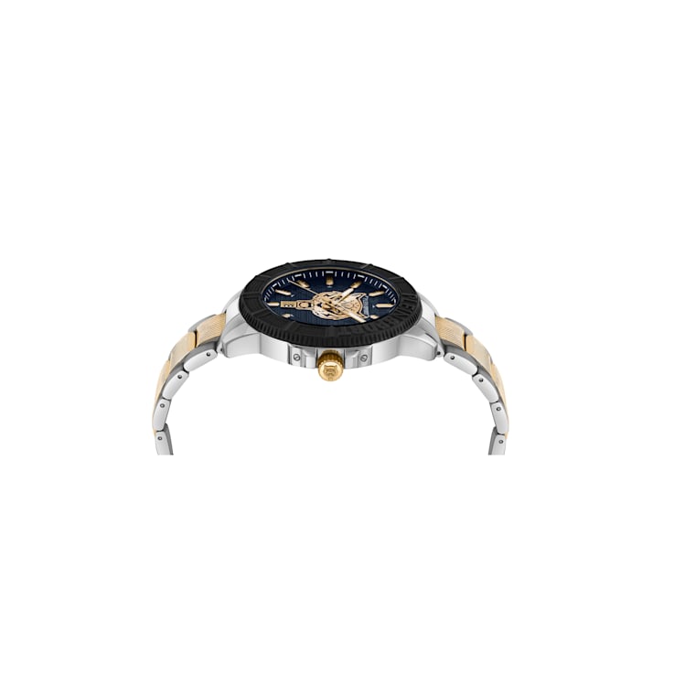 City Rush Blue Dial Two-tone Bracelet Watch