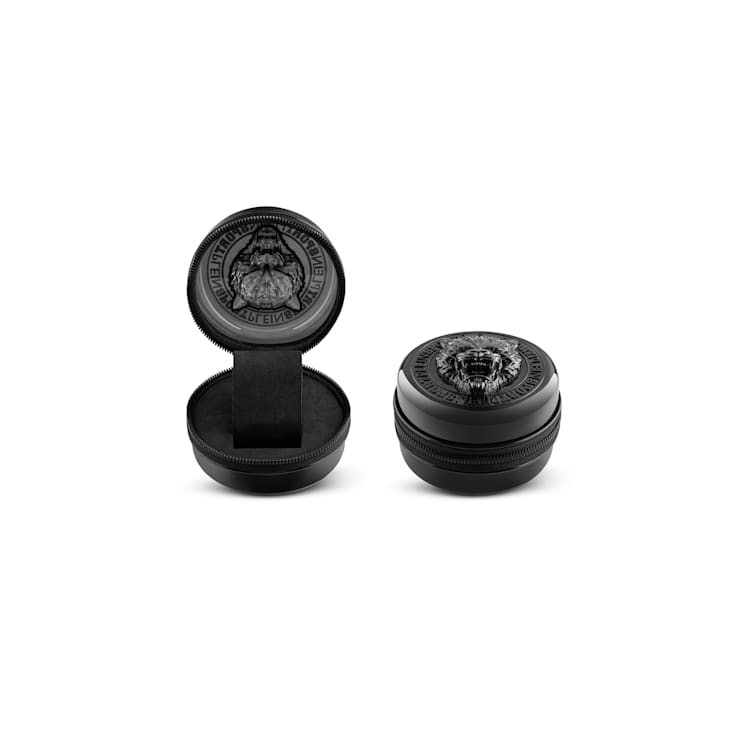 Tiger Power Black Case Silicone Strap Watch