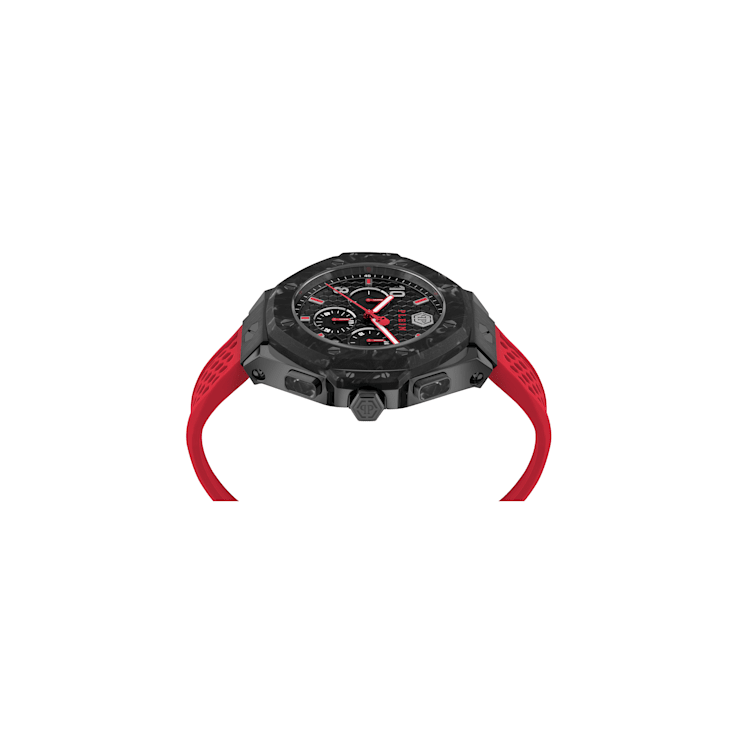 Plein Chrono Royal Silicone Strap Mens Watch