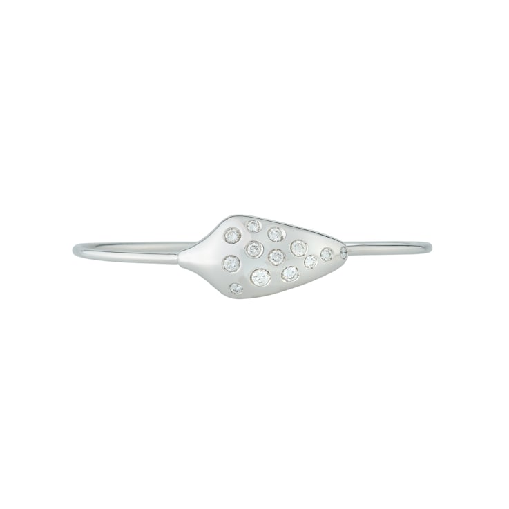 Andreoli White Gold And Diamond Snake Bangle