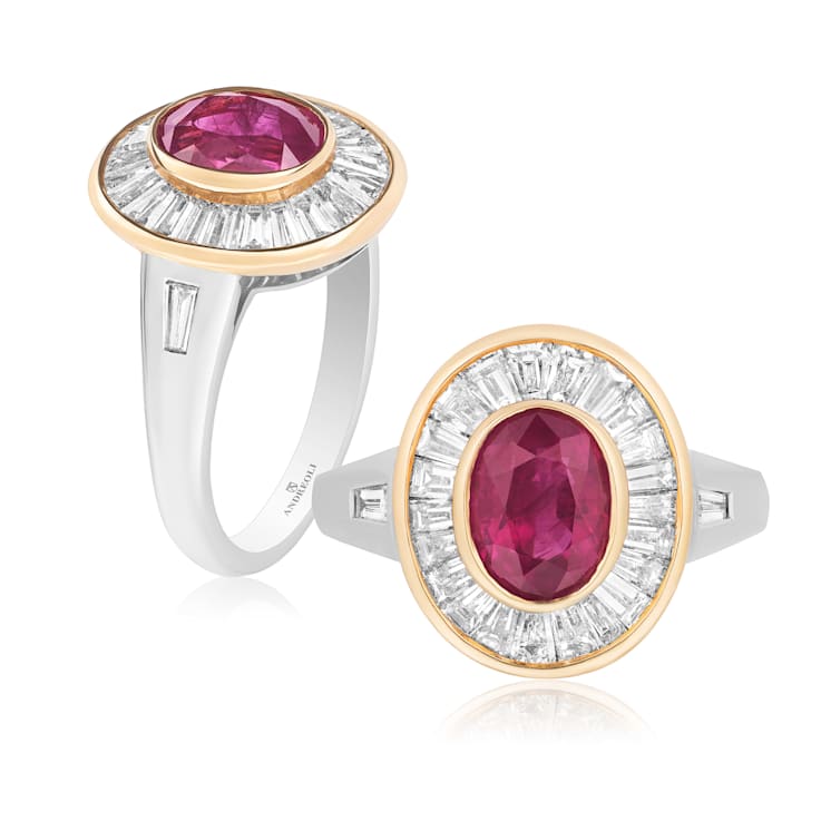 Andreoli Diamond And Ruby Ring