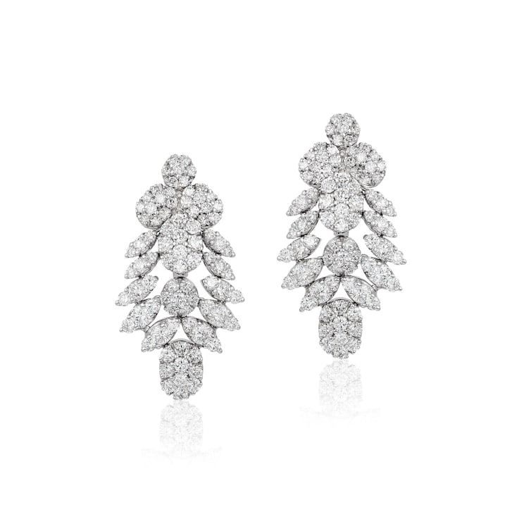 Andreoli Diamond Chandelier Earrings
