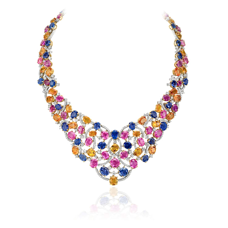Andreoli Sapphire And Diamond Necklace