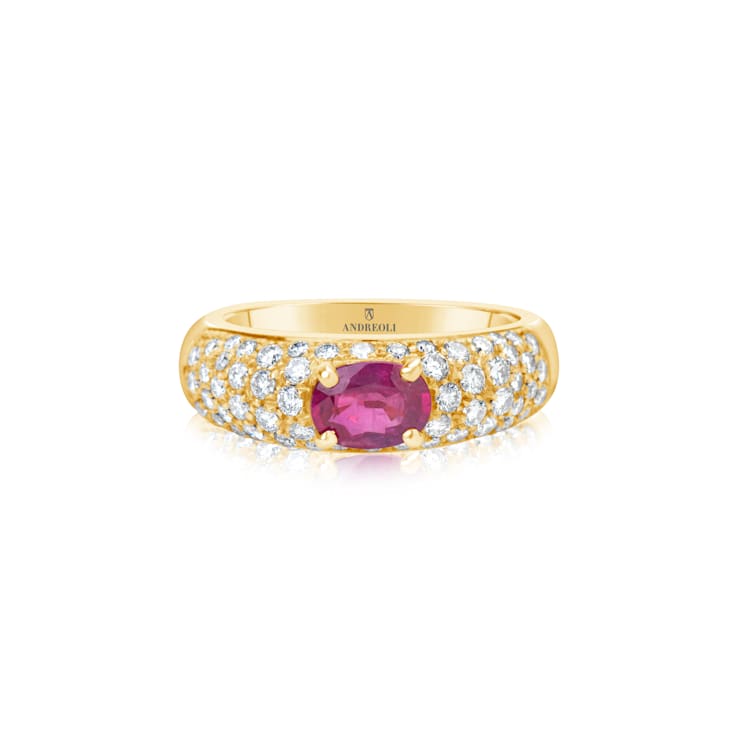 Andreoli Ruby And Diamond Ring