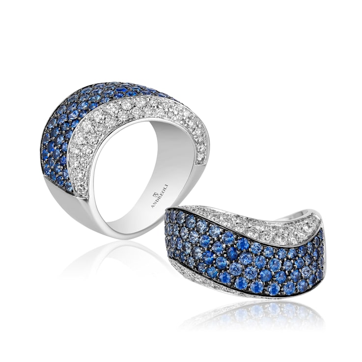 Andreoli Sapphire And Diamond Ring