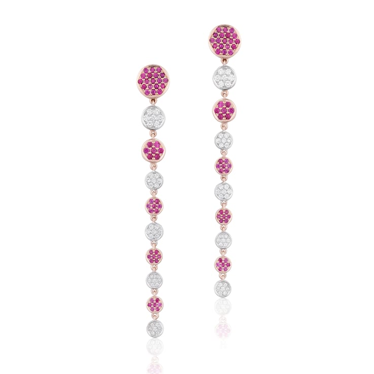 Andreoli Ruby And Diamond Earrings