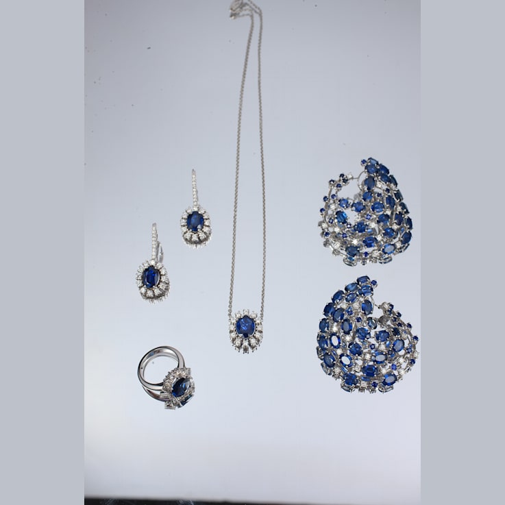 Andreoli Sapphire And Diamond Earrings