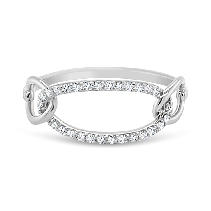 18K White Gold Diamond Ring  .15ctw