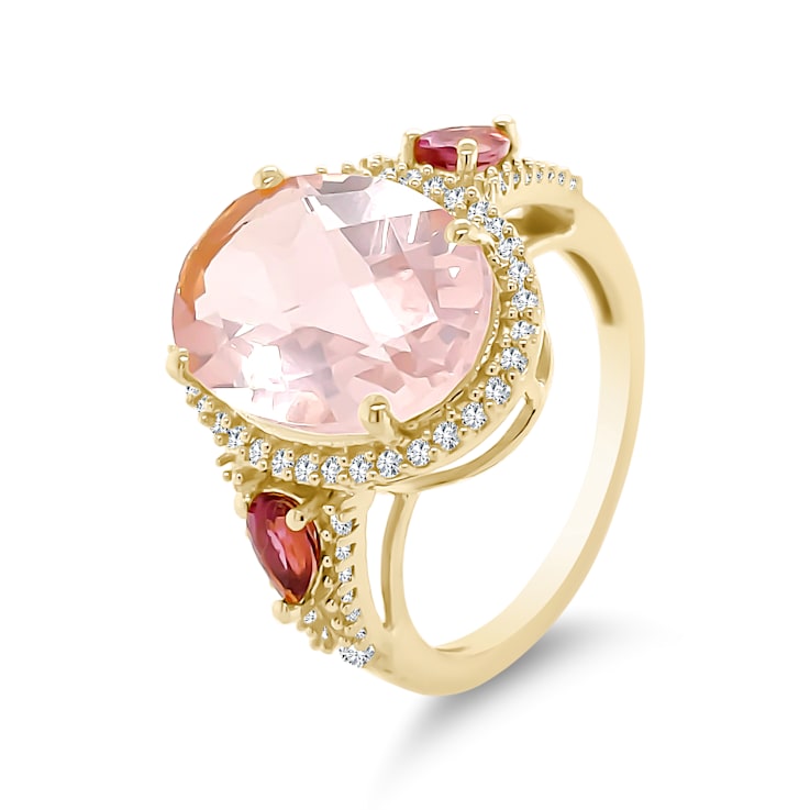 Rose Quartz Oval Ring