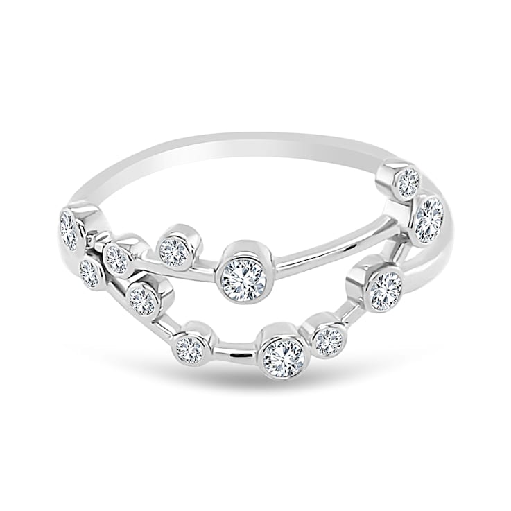 18K Gold Diamond Capricorn Zodiac Ring .14ctw