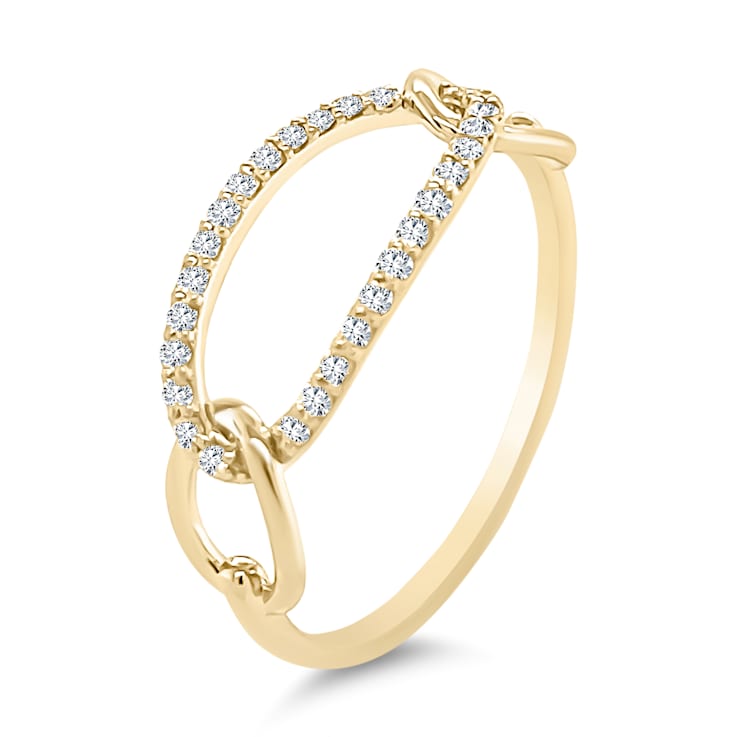 18K Yellow Gold Diamond Ring  .15ctw