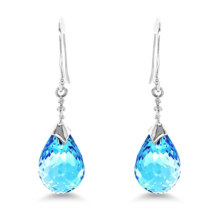 Sky Blue Topaz Drop Earrings