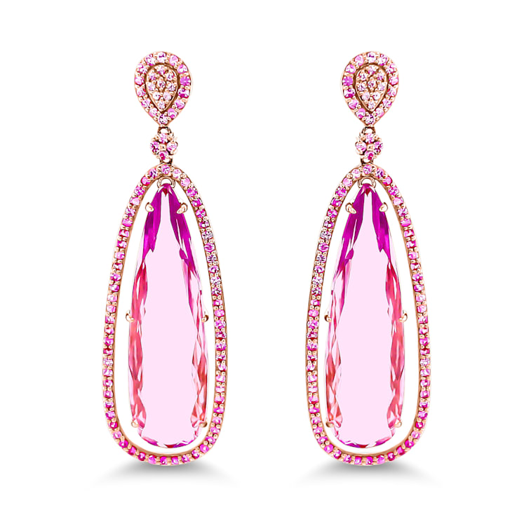 Buy Classic Rani Pink German Silver Oxidised Dangle Earrings Online – The  Jewelbox