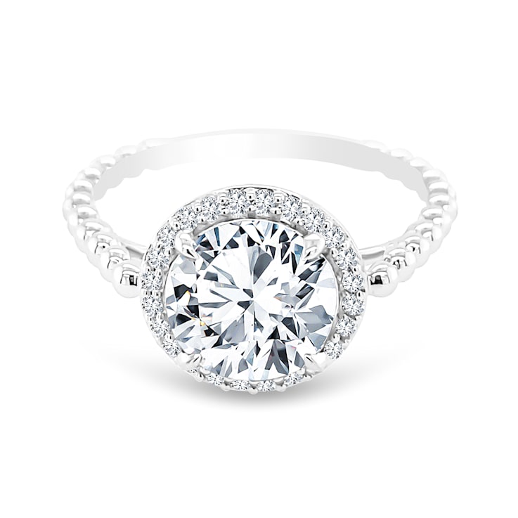 18K White Gold White Topaz and Diamond Ring 2.63ctw