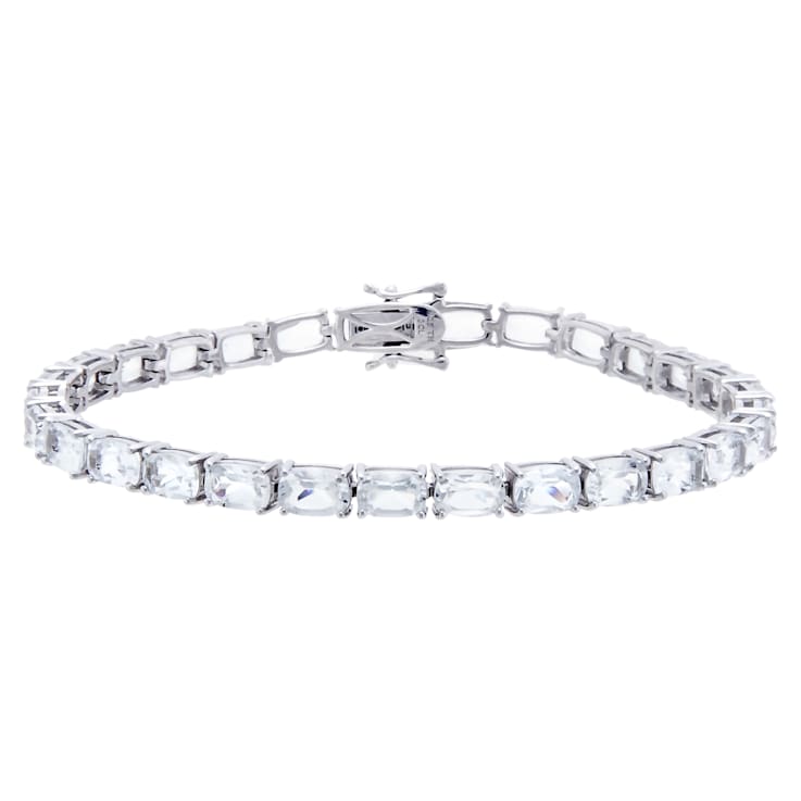 White topaz tennis bracelet on sale