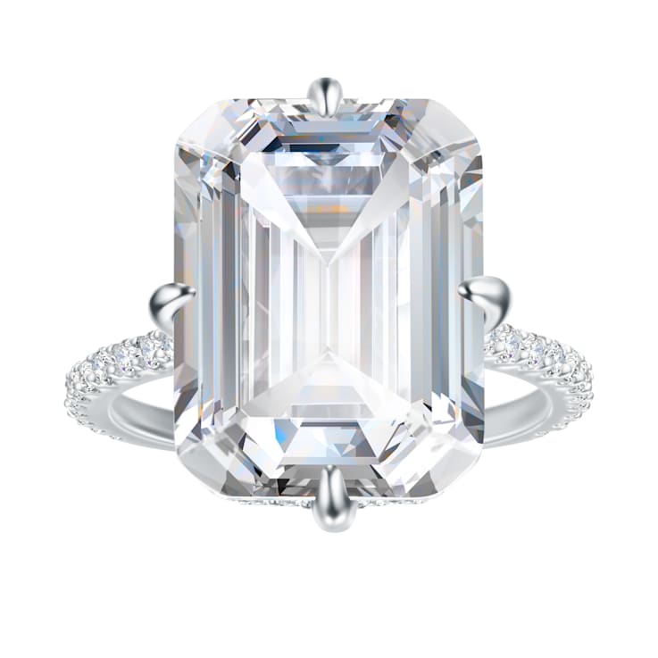 Emerald cut cubic 2025 zirconia engagement rings
