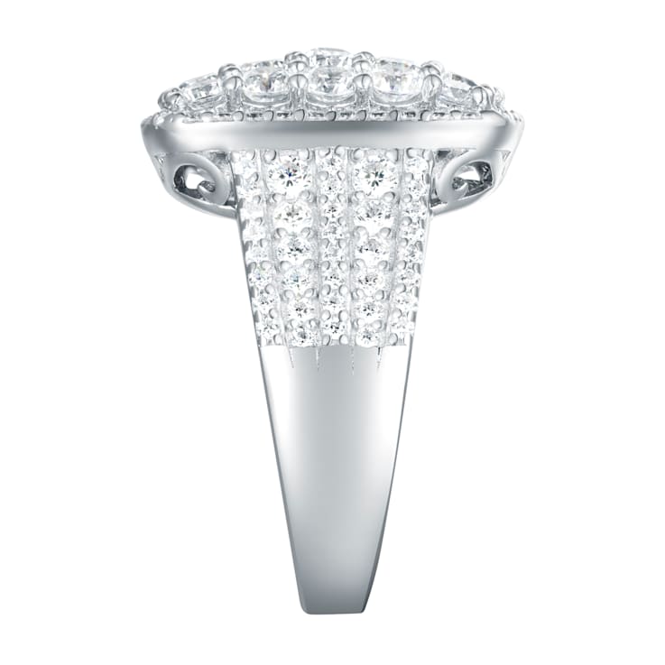 2.78 cttw Round Cut Cubic Zirconia Cluster-Style Cocktail