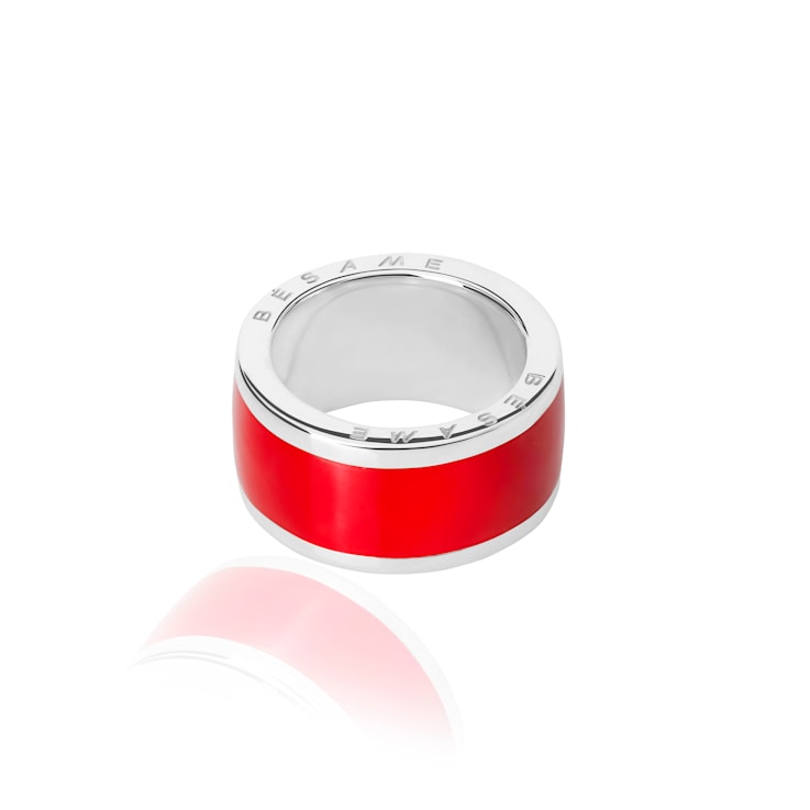 TANE Bésame Red Color Sterling Silver Ring