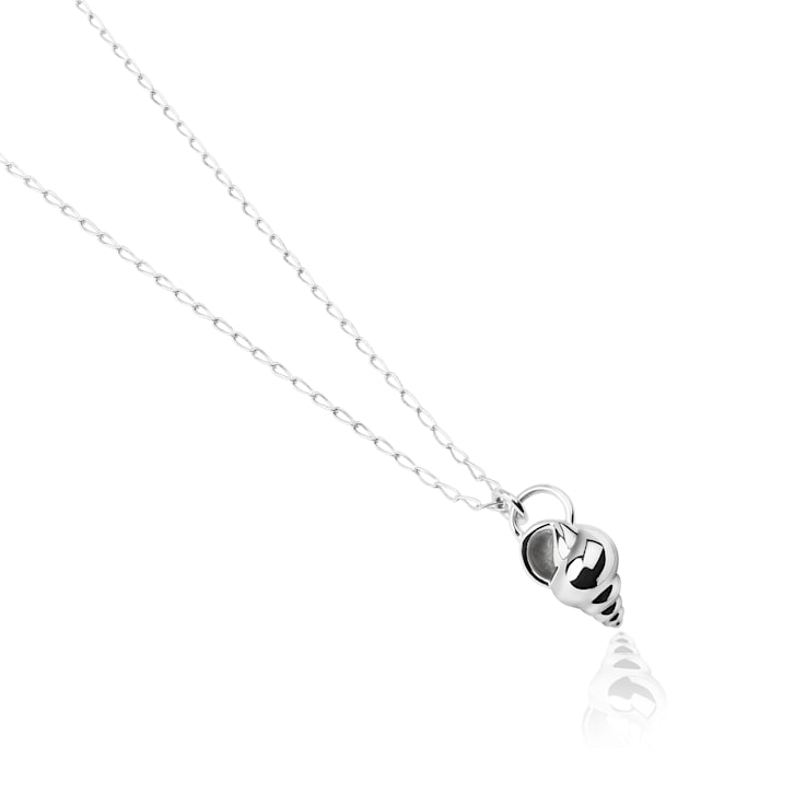 TANE TULUM Por TANE Sterling Silver Shell Shape Necklace