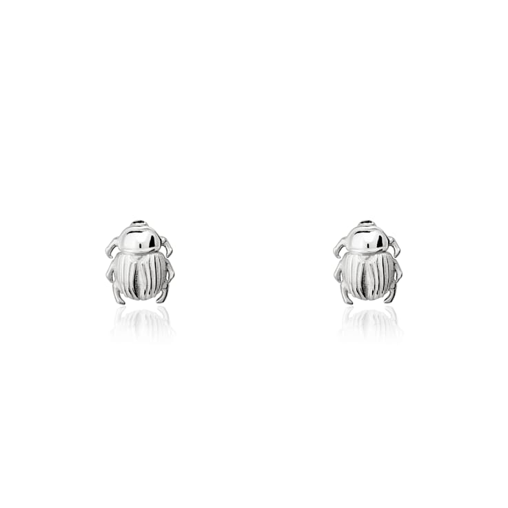TANE Beetle Stud Sterling Silver Earrings
