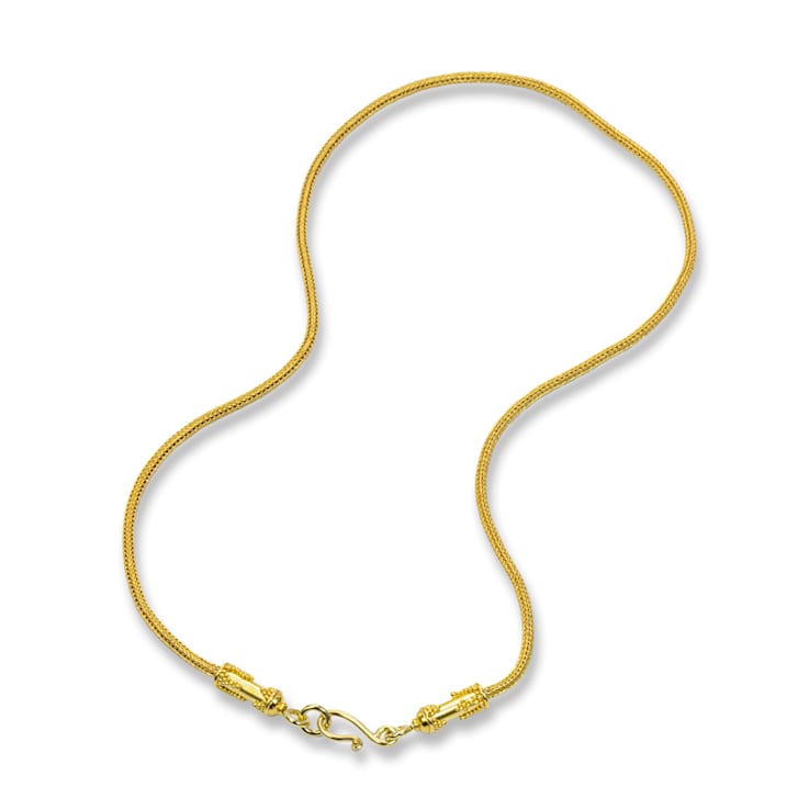 Classic Collection Roman Weave Necklace in 22kt gold