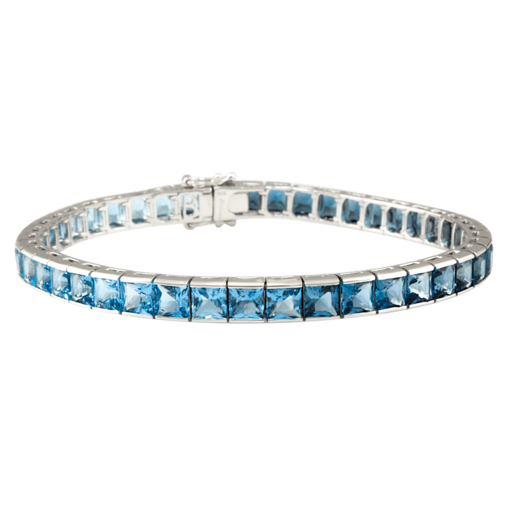 Sapphire Dreams: Hand-Strung Blue Apatite Crystal Bracelet for Clarity –  Ancient Infusions