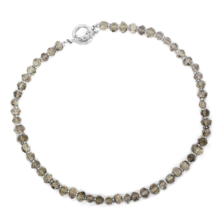 Stephen Dweck Pale Smoky Topaz Necklace in Sterling Silver