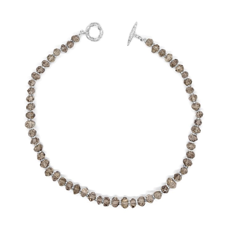 Stephen Dweck Pale Smoky Topaz Necklace in Sterling Silver