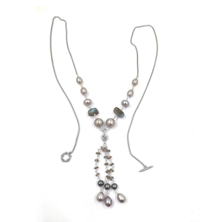 Stephen Dweck White Rose Quartz Necklace