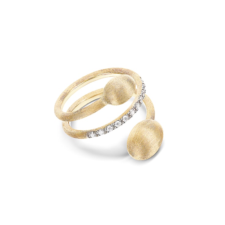 "Elite" 18kt Gold and Diamonds Spiral  Ring