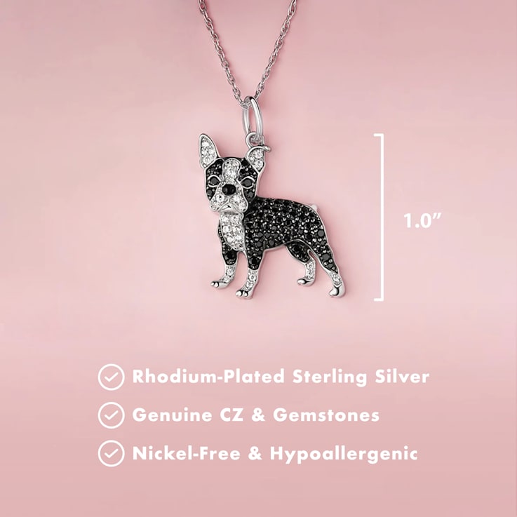 Boston terrier pendant top