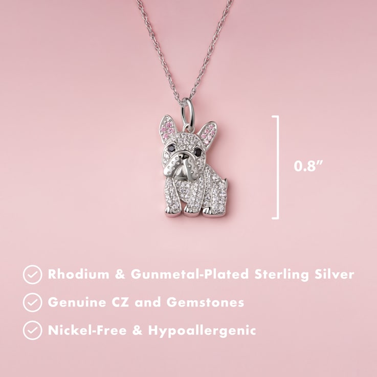 Silver bulldog pendant outlet