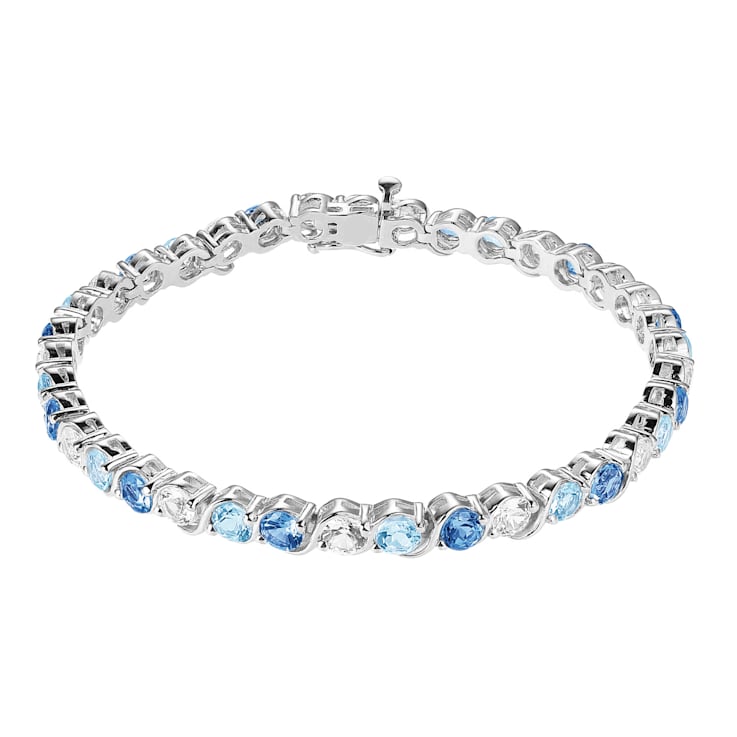 Buy Crystals Miracles Natural Blue Topaz Bracelet, 8 mm Round Cut Crystal  Beads Loose Gemstone, Reiki Healing Bracelet for Women & Men (Size of Wrist  Circumference 6 to 7 Inch : 22 Beads) at Amazon.in