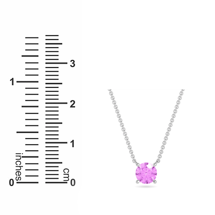 [APROPOS] 10K Pink Gold☆Campanula 3 Necklace Jewelili Rose Cubic Zirconia Crystal Pendant Necklace in 10K
