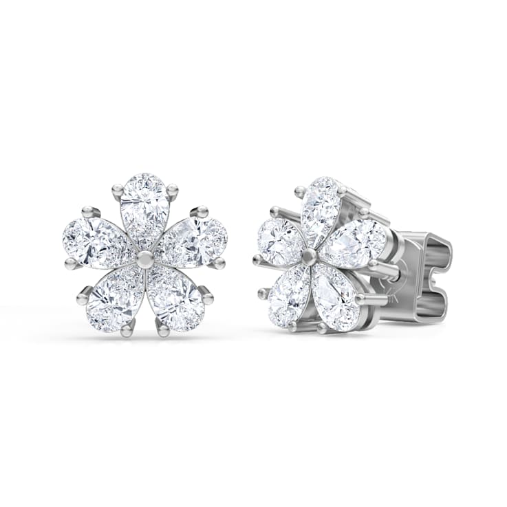 1.50Cttw Marquise Shaped Lab-Grown Diamond Earrings in 14K White Gold
(E-F, VS-SI, 1.50Cttw)