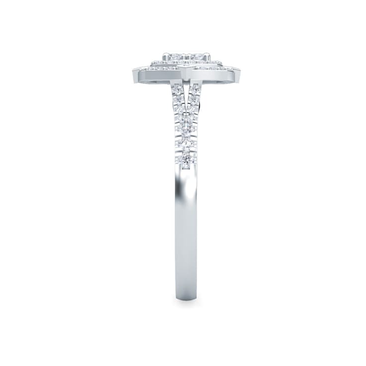 0.53Ct Cluster Fashion Ring Lab Grown Diamond in 10K gold
