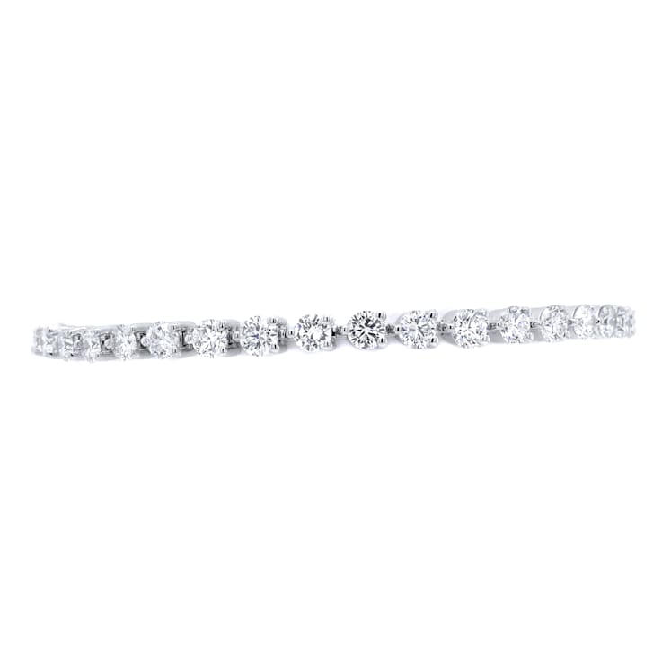 5.00Ct Round Three Prong 7 inch Tennis Bracelet in Lab Grown Diamond in
14K gold.