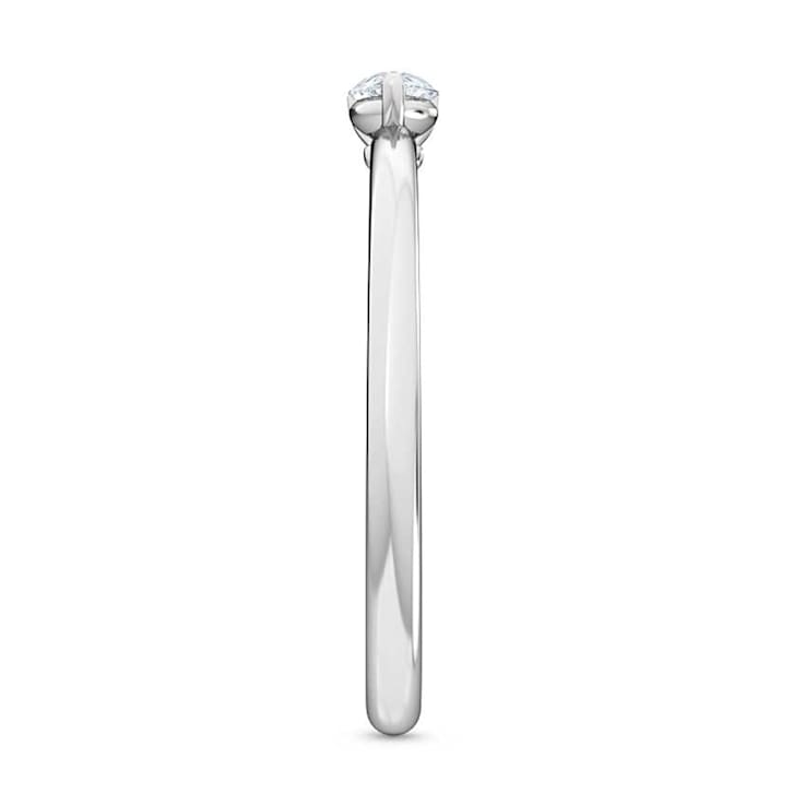 0.25Ct Petite ring with Pear Horizontal Lab Grown Diamond in 14K gold