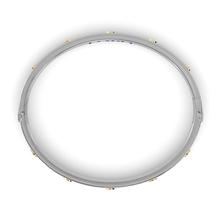 Pink Enamel Bangle Bracelet in 14k Gold Over Sterling Silver 0.6ctw