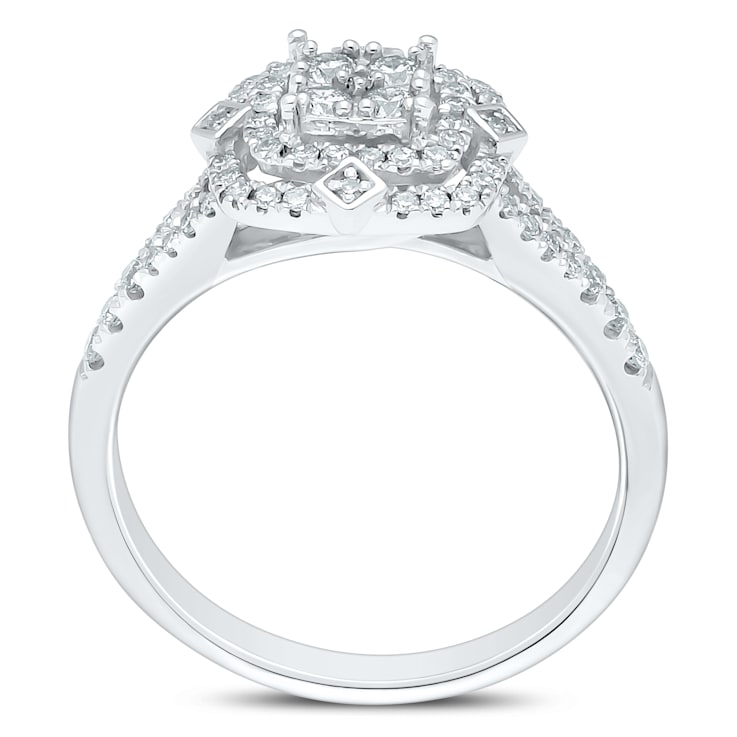 0.53Ct Cluster Fashion Ring Lab Grown Diamond in 10K gold