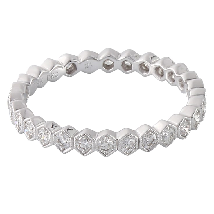 Beverley K 18K White Gold .055ct Diamond Eternity Band