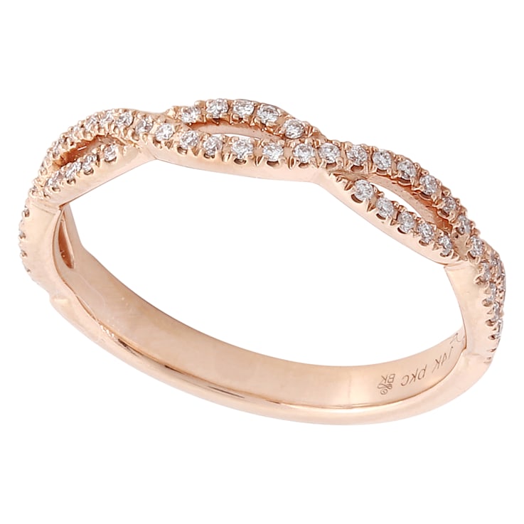 Beverley K 14K Rose Gold 0.16ct Diamond Infinity Band
