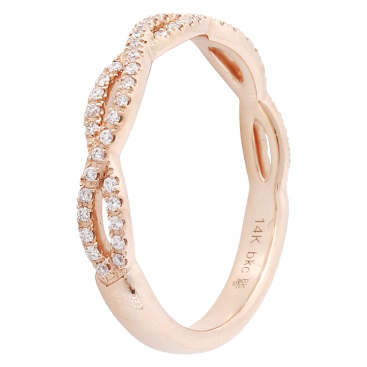 Beverley K 14K Rose Gold 0.16ct Diamond Infinity Band