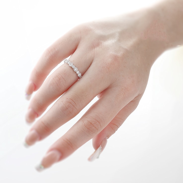 Beverley K 18K White Gold 1.01ctw Diamond Band