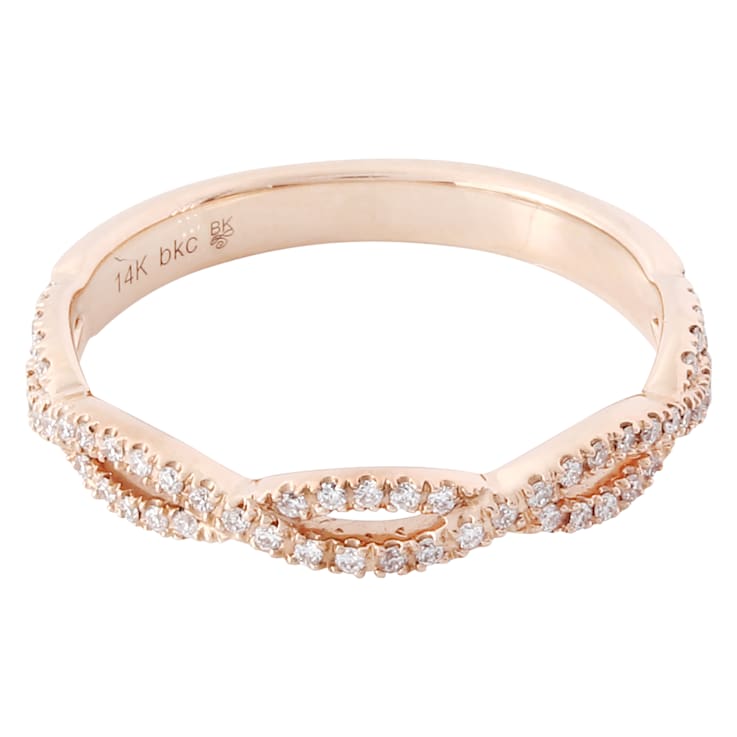 Beverley K 14K Rose Gold 0.16ct Diamond Infinity Band