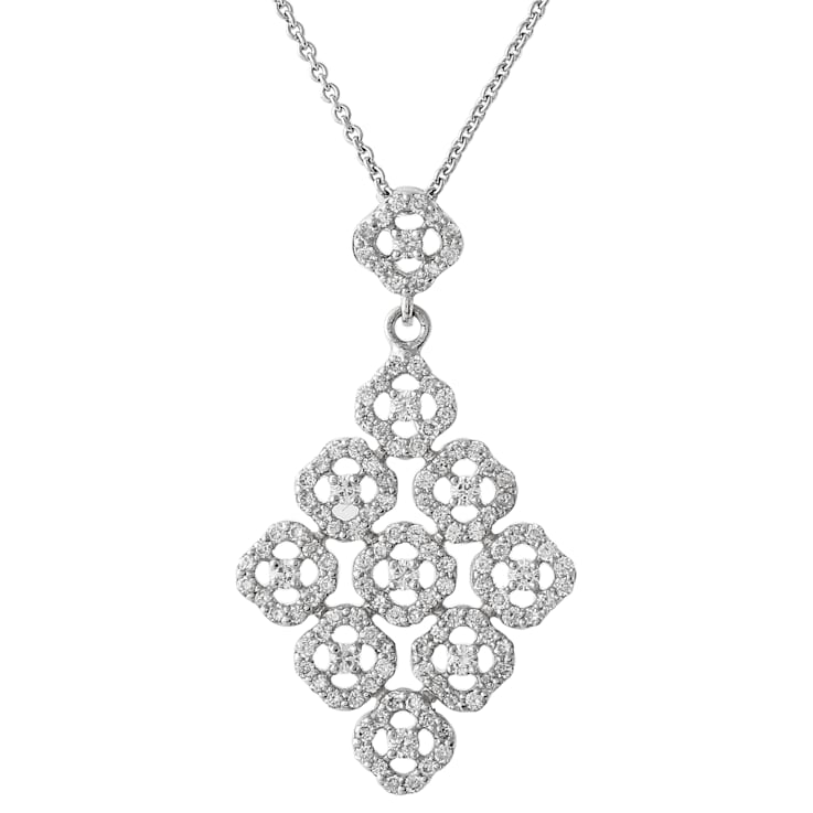 Beverley K 18K White Gold 0.575ctw Diamond Pendant